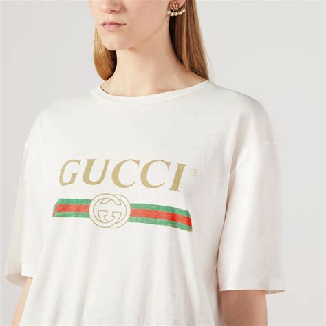 gucci classic white t shirt|Gucci white shirt price.